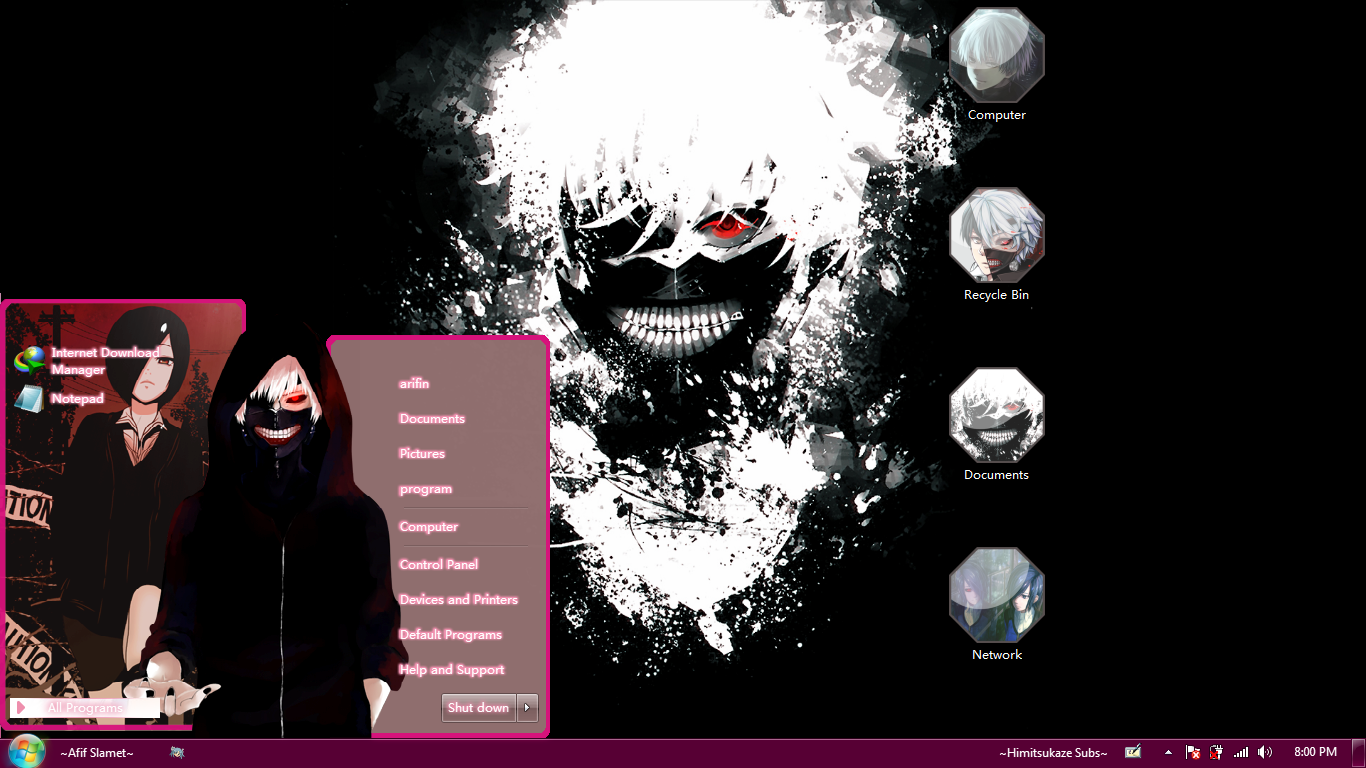 [Theme Win 7] tokyo ghoul