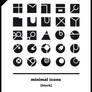 [icon set] Minimal Icon Collection [black]