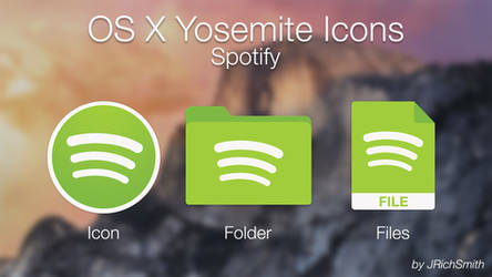 OS X Yosemite - Spotify Icons