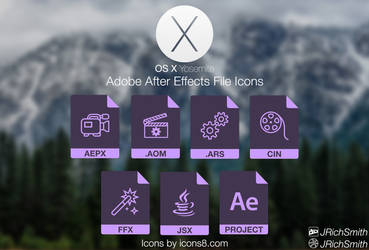 OS X Yosemite - After Effects Files Icons