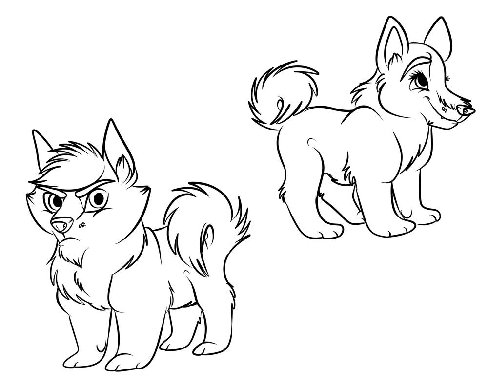 Puppy Lines 3 - Free by Wolf-Chalk on DeviantArt
