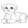 FREE - Baby Cub Lineart