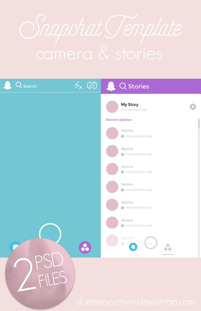 Snapchat Template By Daeneryscrown by daeneryscrown on DeviantArt