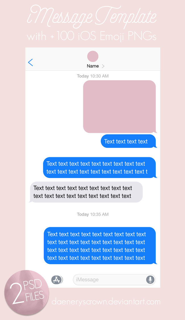 iMessage Template + 100 Emoji PNGs by daeneryscrown on DeviantArt iMessage Template + 100 Emoji PNGs by daeneryscrown on DeviantArt
