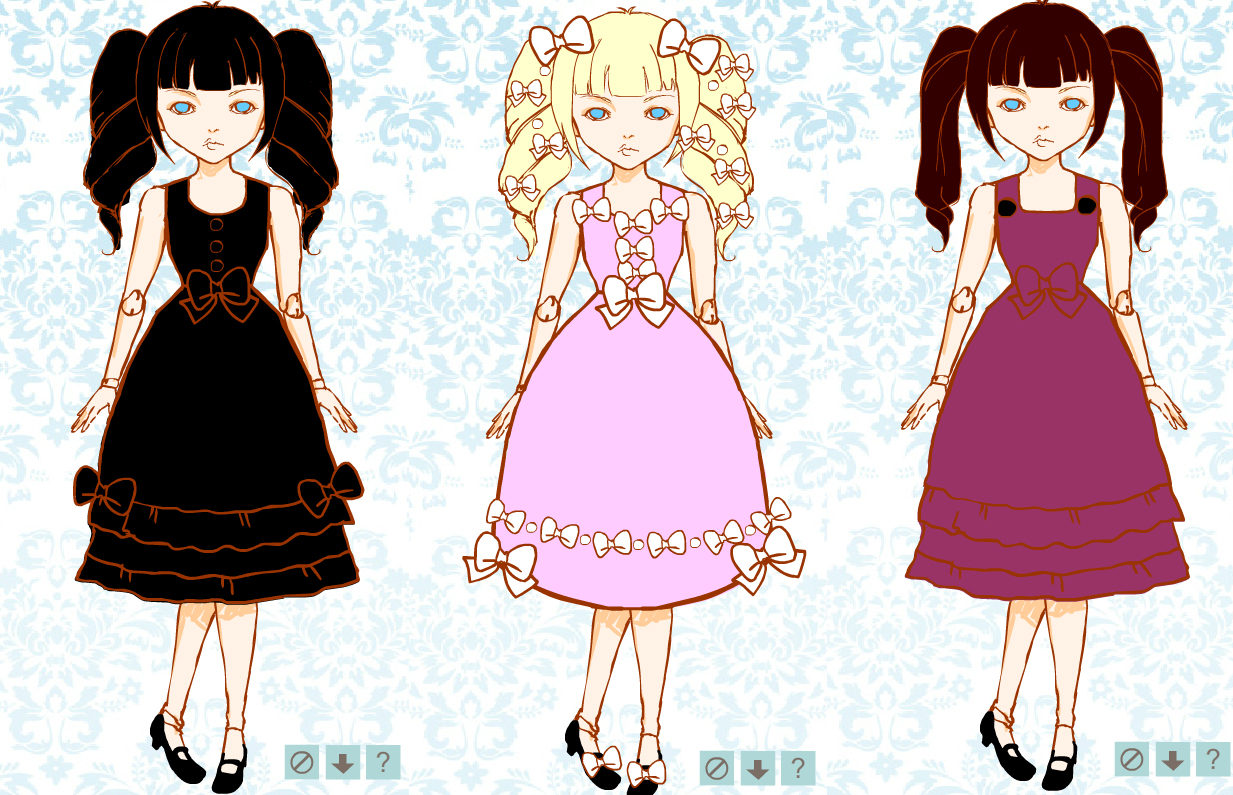 Lolita Doll Dress Up game