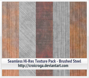 Seamless Hi-Res Texture Pack - Brushed Steel