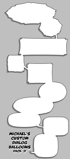Custom Dialog Balloons - Pack 1 by MichaelMayne on DeviantArt