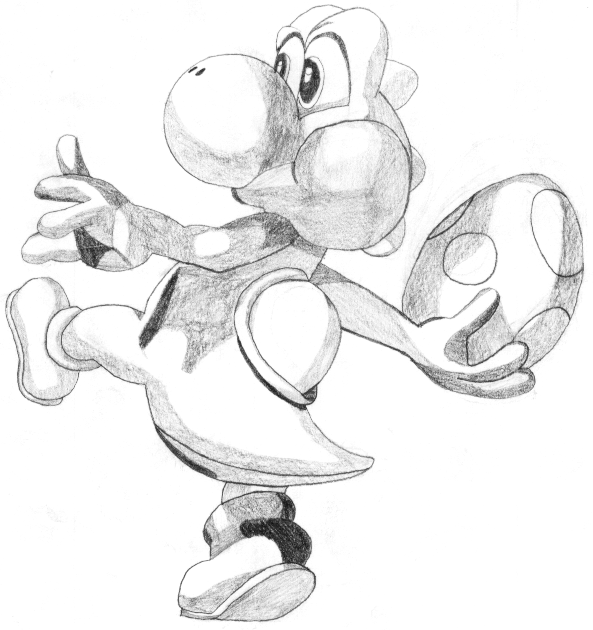 Yoshi Egg Throw by Mime-Kirby on DeviantArt