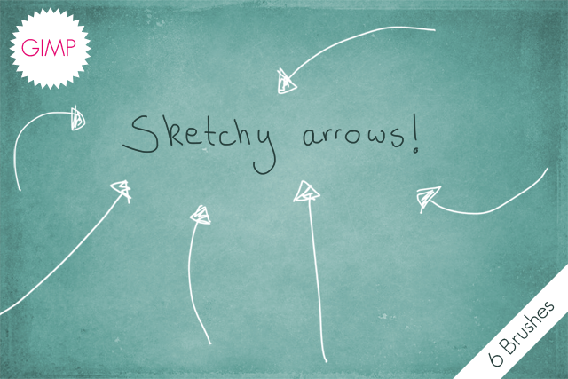GIMP Sketchy Arrows