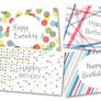 Happy Birthday Cards Set#1