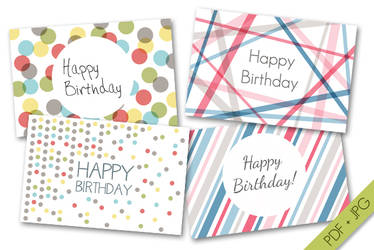 Happy Birthday Cards Set#1