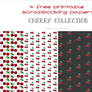 {Free printable papers} - Cherry Collection