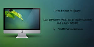 Drop and Green Wallpaper