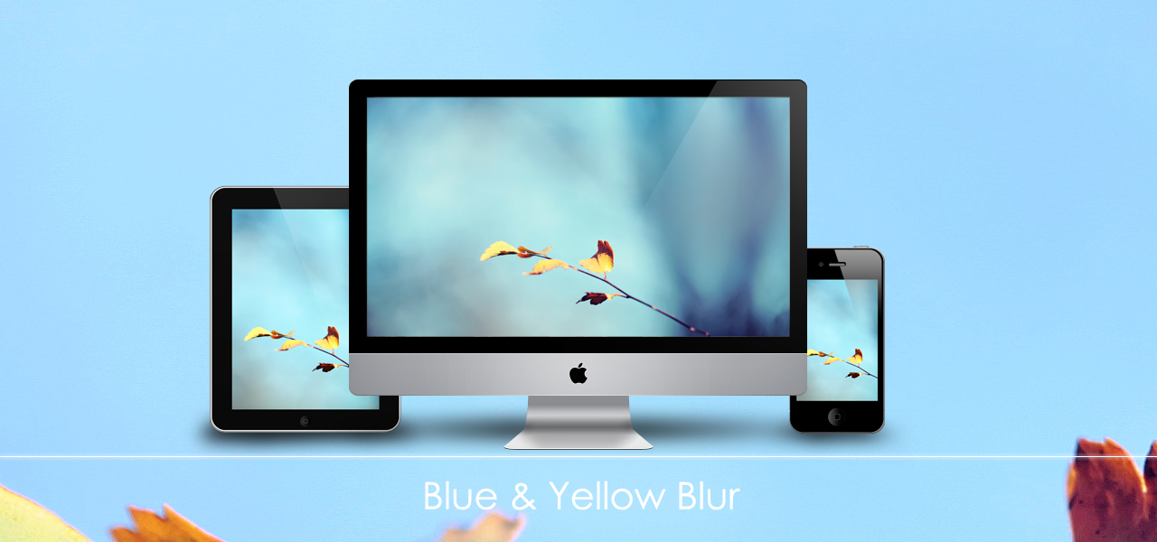 Blue and Yellow Blur