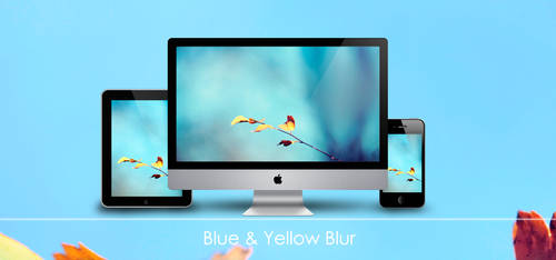 Blue and Yellow Blur