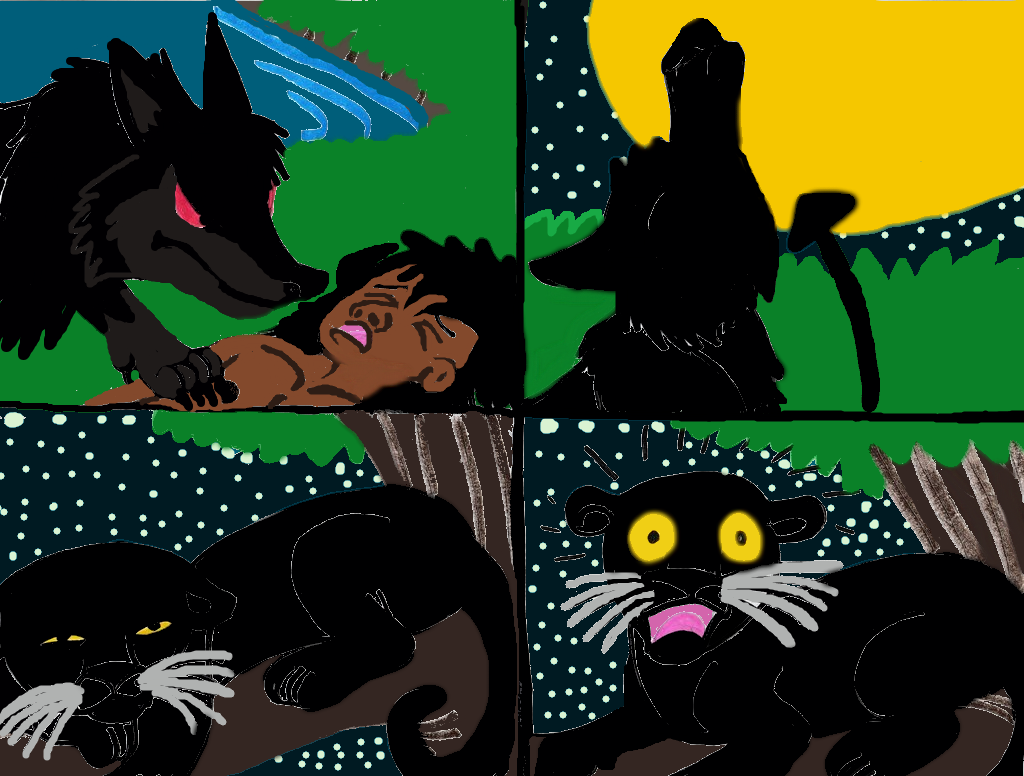 Jungle Book Werewolf Panel 3 by tcr11050 on DeviantArt