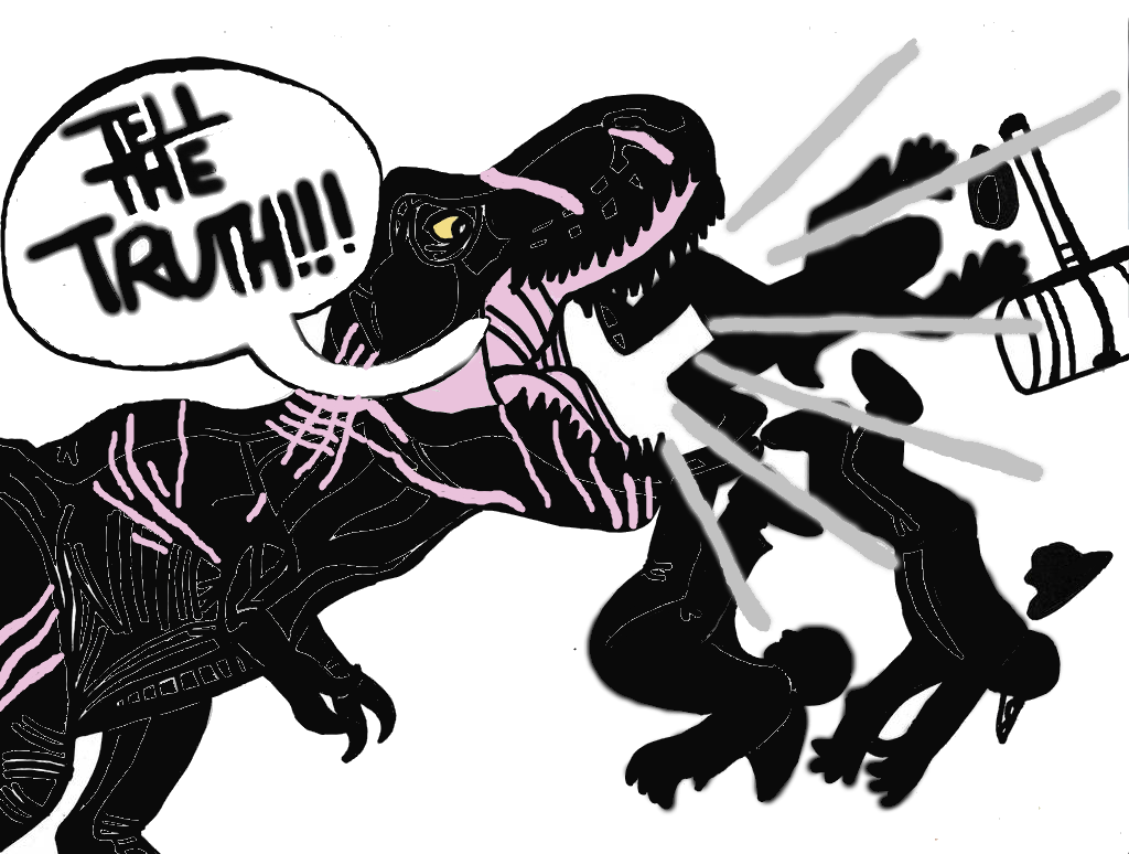 T-Rex says Tell the Truth! by tcr11050 on DeviantArt