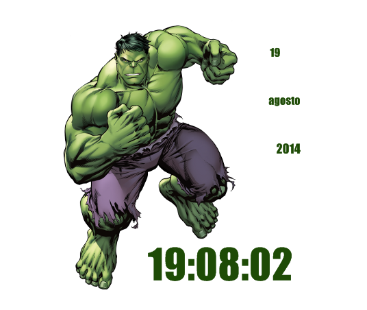 Hulk Clock