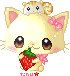[F2U] PIXEL - Cat and Strawberry