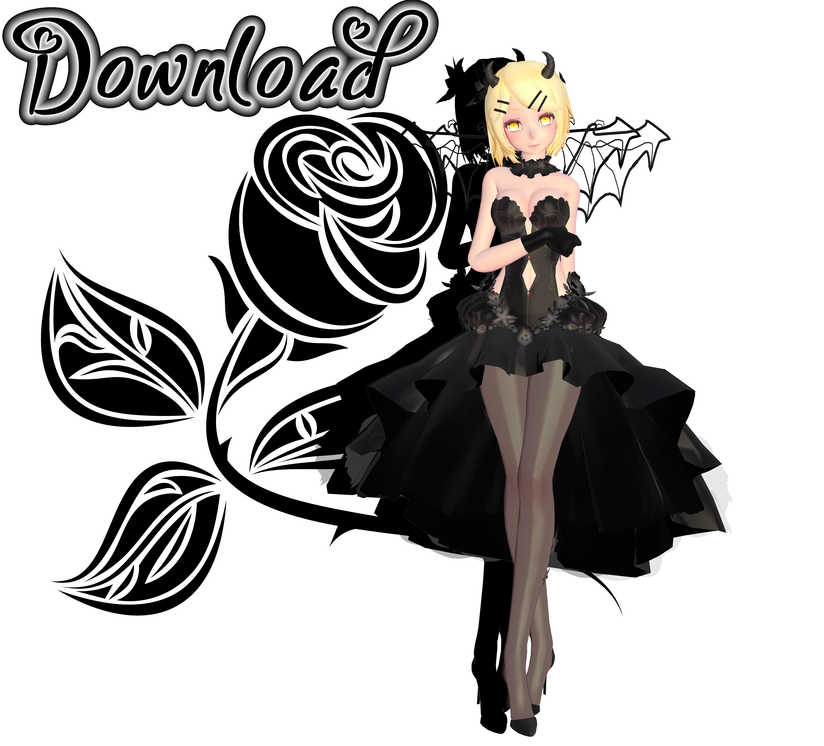 TDA KAGAMINE RIN [DEVIL BRIDE] Download by C3RB3RUS2 on DeviantArt