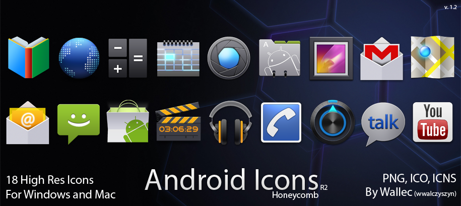 Android Icons R2 - Honeycomb