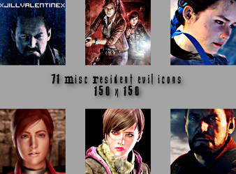 71 Resident Evil Icons (.zip)