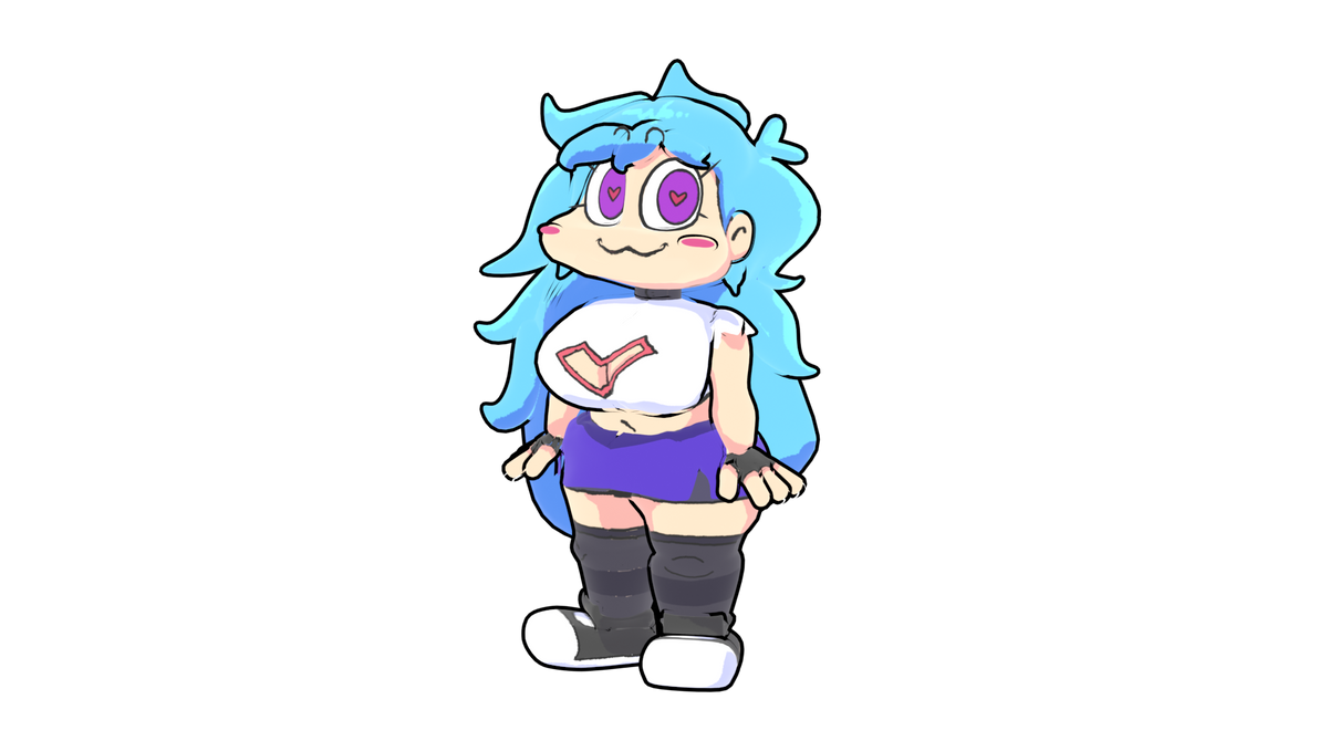 SkyBlue (FNF) 3d model (blender) by coolbeanslollol on DeviantArt