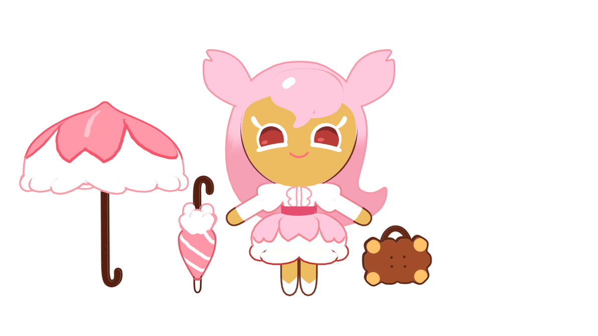 Cherry Blossom Cookie 3d model (blender) by coolbeanslollol on DeviantArt