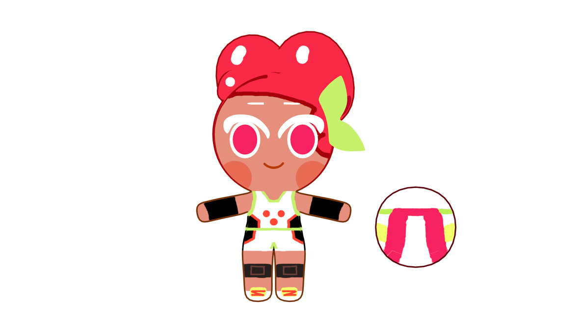 Cherry Ball Cookie 3d model (blender) by coolbeanslollol on DeviantArt