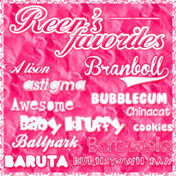 Reen's Favorite Fonts