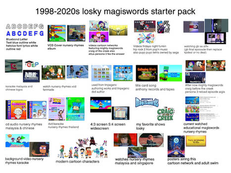 2000s losky magiswords vcd and dvd starter pack