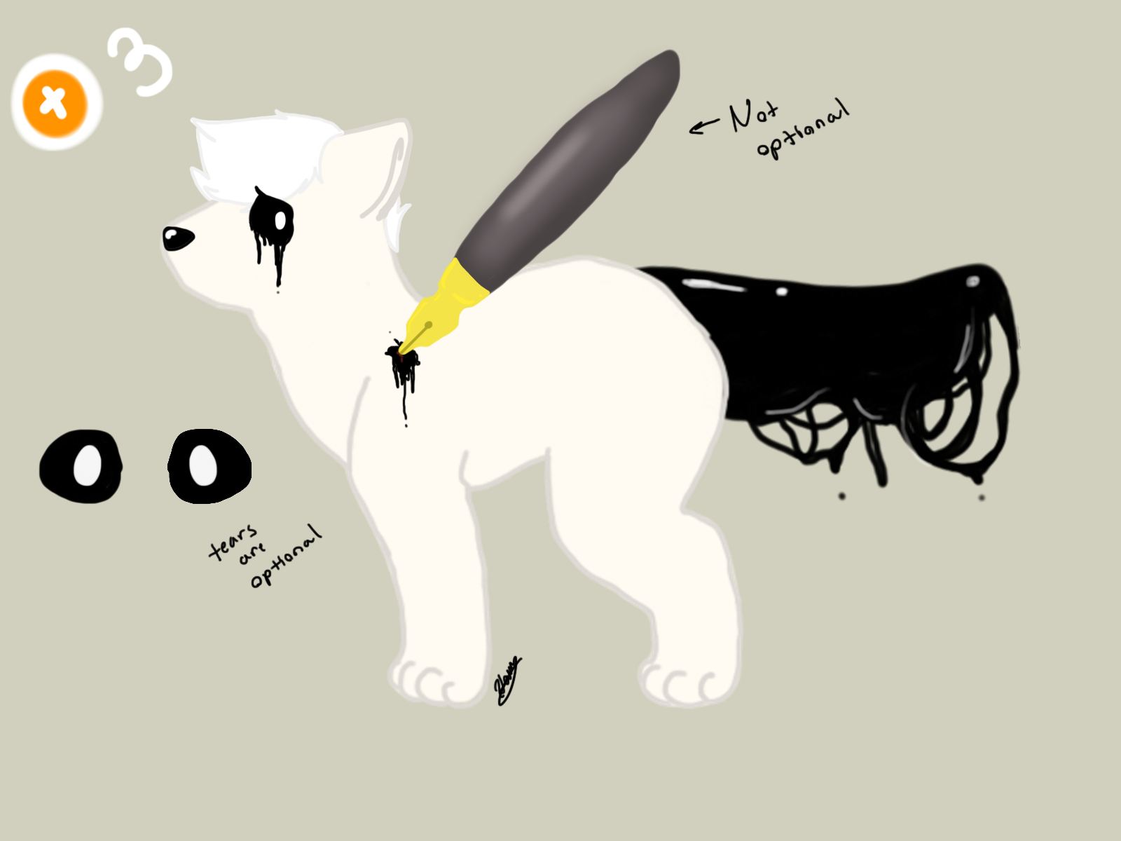 Adoptable: Ink pup {SOLD} by Our-September-Rain on DeviantArt