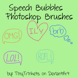 Speech Bubbles Photoshop Brushes