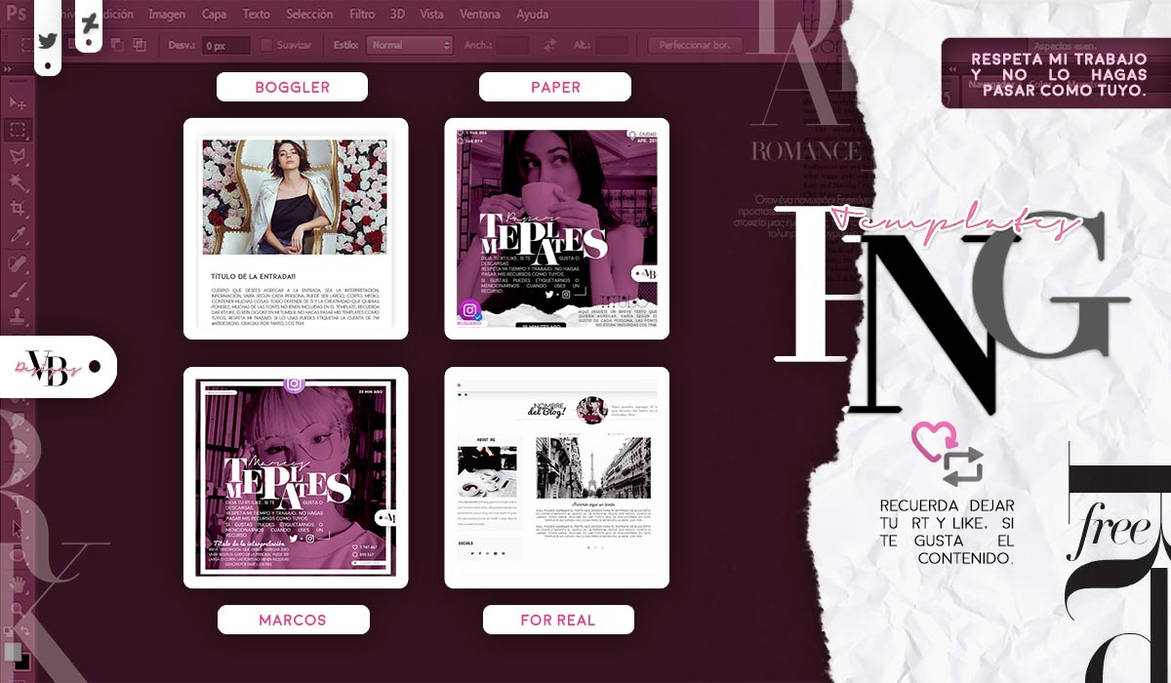 Templates VB5, PNG by Vinilboulevard on DeviantArt