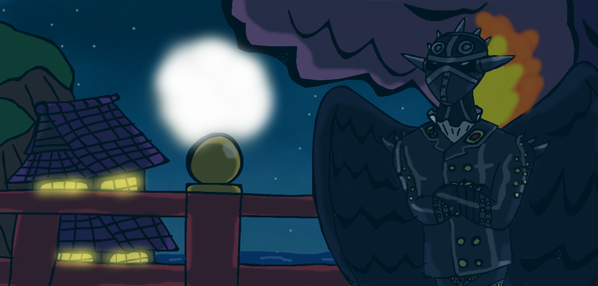 Request: King Chilling in the Moonlight by conyeje8050 on DeviantArt