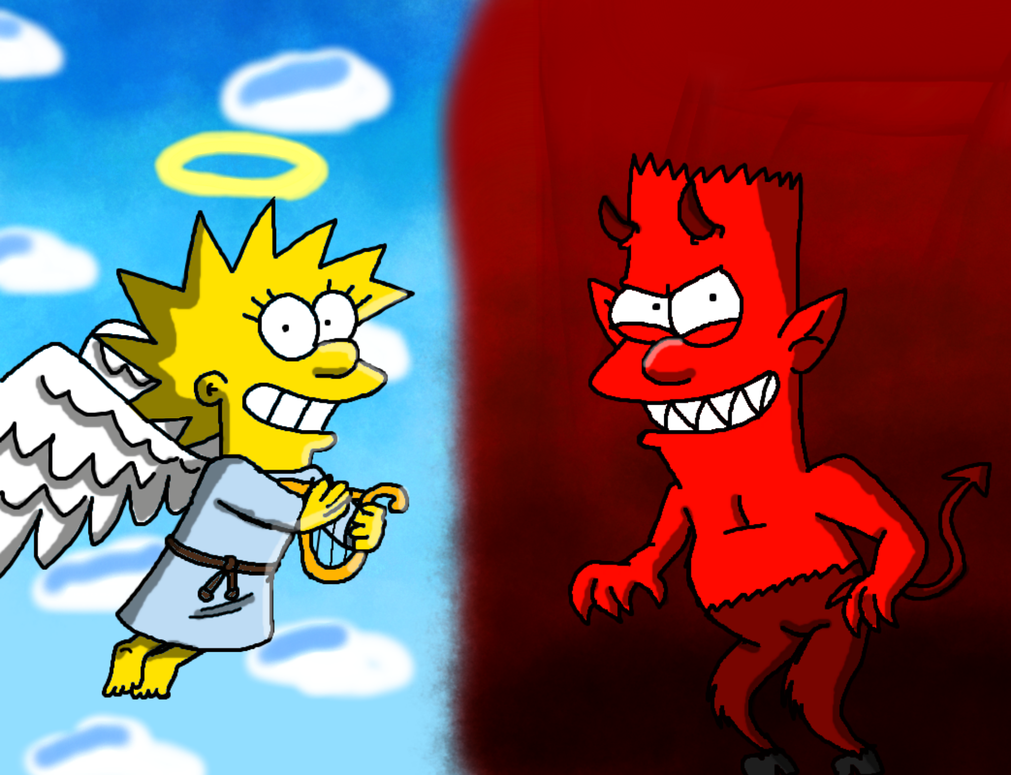 The Angel and The Devil by conyeje8050 on DeviantArt