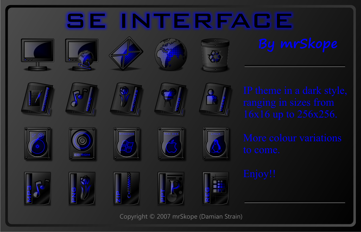 SE Interface blue