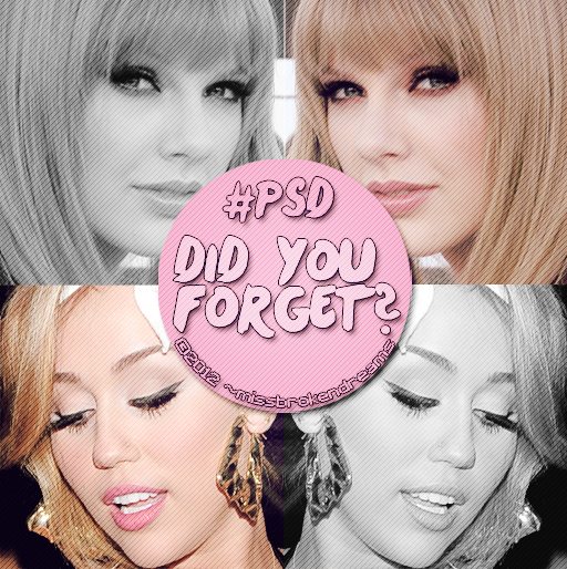 Did you forget? PSD.