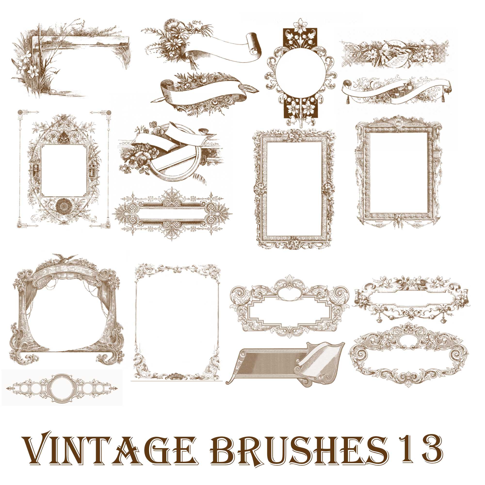 Vintage Photoshop Brushes 13