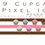 Cupcake Pixel Icons