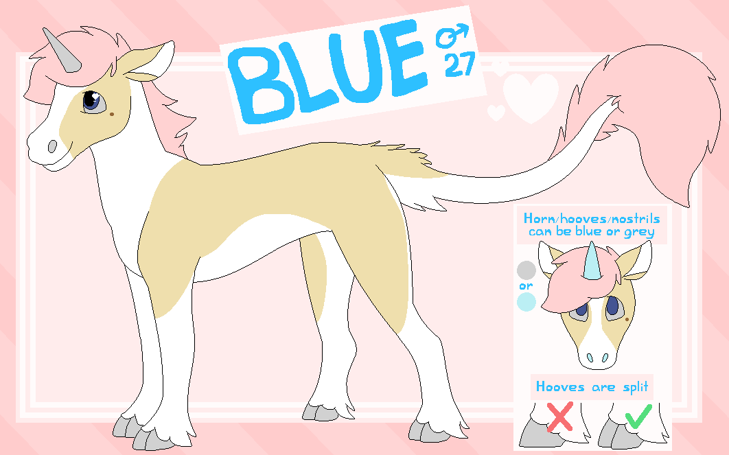 Blue - Unicorn Reference by Miiroku on DeviantArt