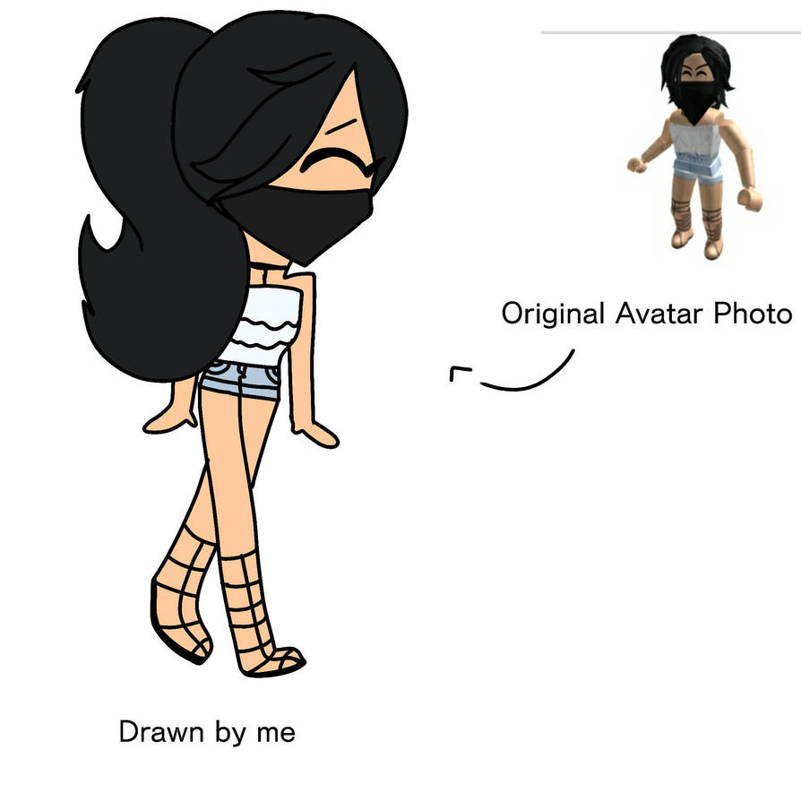 Me Drawing My Roblox Avatar by Okosunkate on DeviantArt