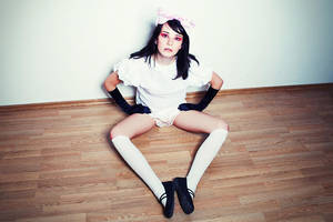 Brave schoolgirl by zlty-dodo