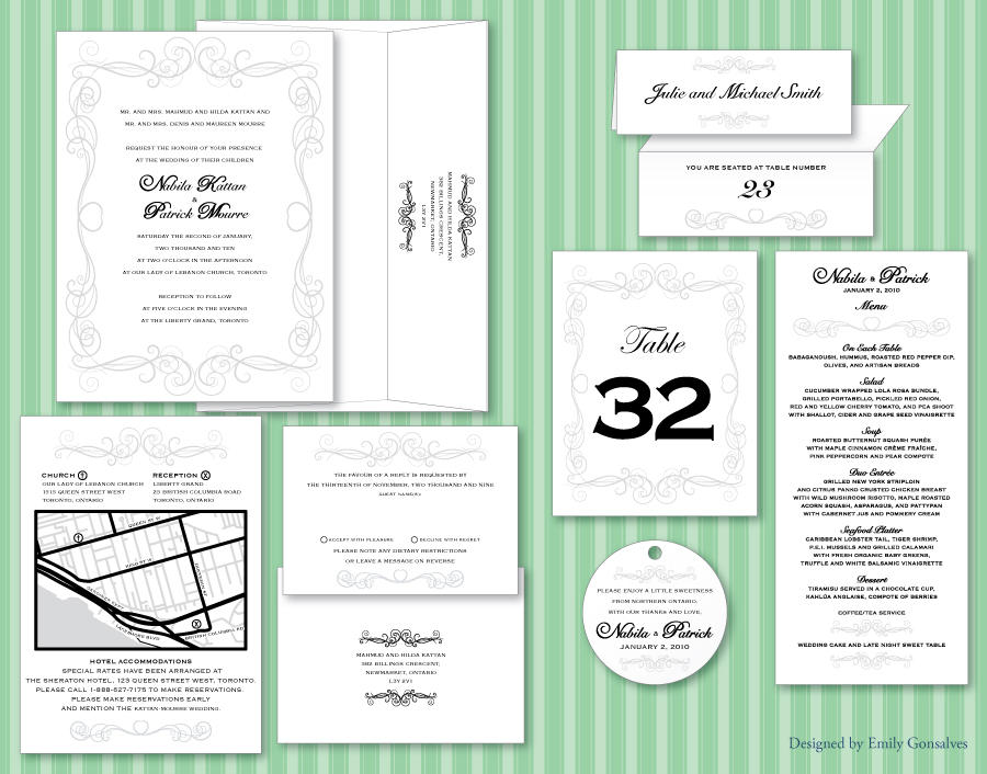 Black and Silver Wedding Suite by Lanisatu