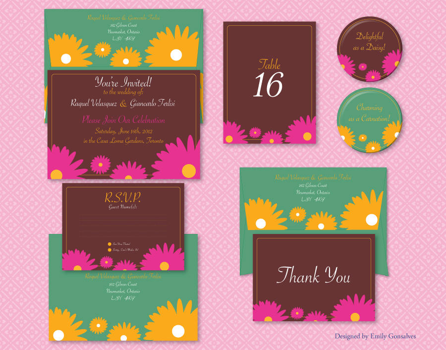Spring Blooms Wedding Set by Lanisatu