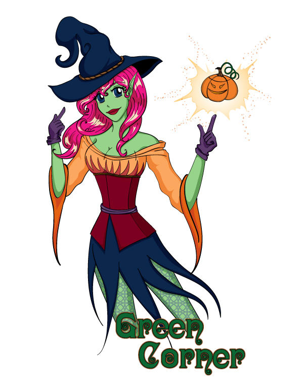 Green Corner Hallowe'en Art by Lanisatu