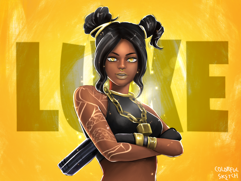 fortnite season8 luxe fanart by colorfulsketchjennie on deviantart - aimbot fortnite png