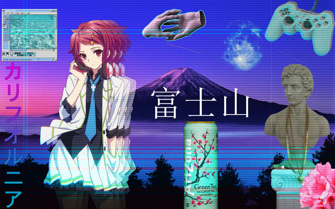 My Anime Vaporwave Wallpaper By Iamthebest My Anime Vaporwave Wallpaper By Iamthebest