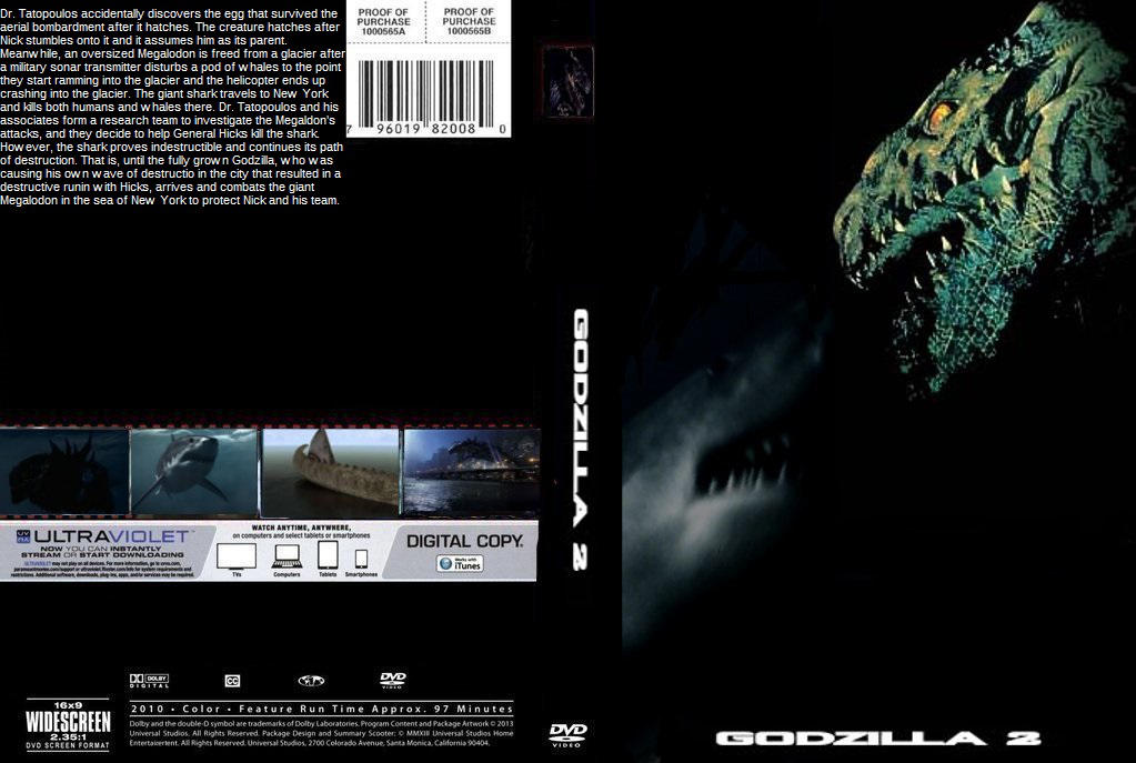 Godzilla 2 DVD cover by SteveIrwinFan96 on DeviantArt