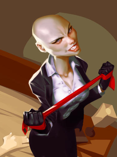 Female Hitman by Grobi-Grafik